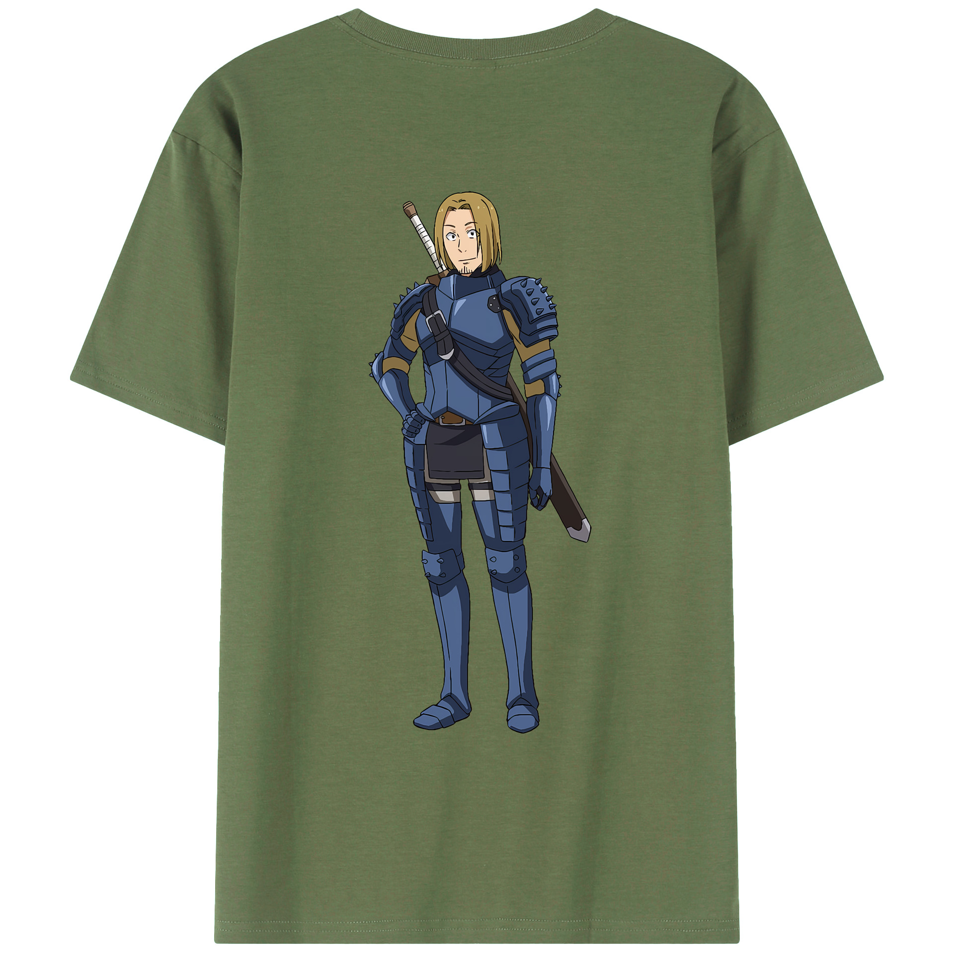 （画像用） 転スラ Regarding Reincarnated to Slime 綿100％ メンズ半袖Tシャツ（バックプリント） 通気性